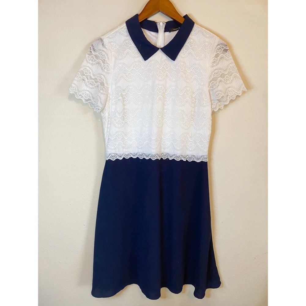Doe & Rae Collared Lace Dress